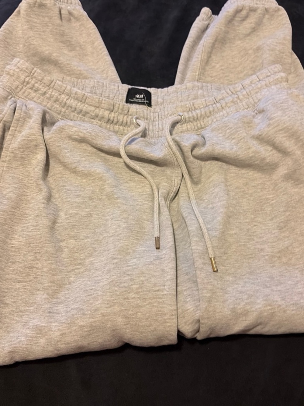 H&M Kids Light Gray Jogger Sweatpants - Comfortable Drawstring Waist